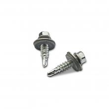 Flat roof mounting screw 